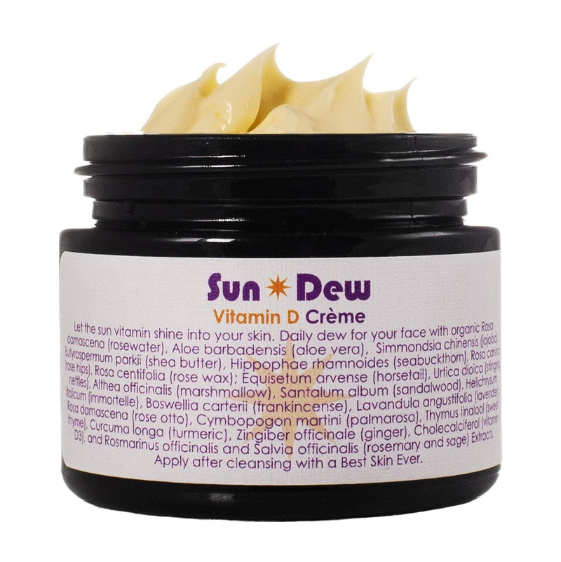LIVING LIBATIONS - Organic Sun Dew Transdermal Vitamin D Crème | Natural, Wildcrafted, Vegan Clean Beauty (0.5 oz | 15 ml) 0.5 Ounce (Pack of 1)