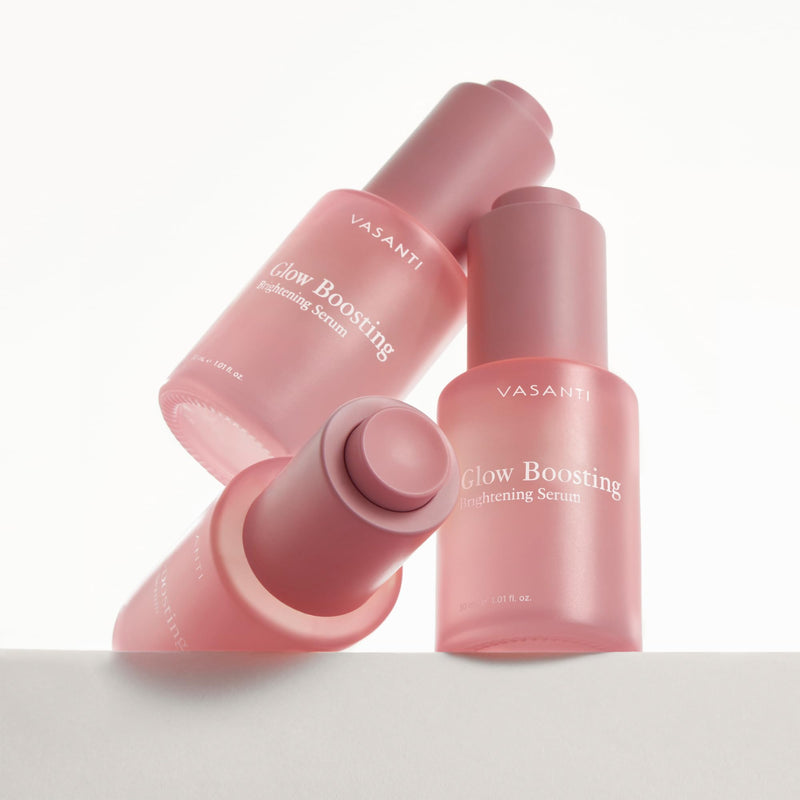 VASANTI Glow Boosting Brightening Serum – Vitamin C Face Serum with Arbutin, Bearberry & Antioxidants for Radiant Complexion, Even Skin Tone, Dark Spot Reduction & Hydrated, Glowing Skin – 30mL