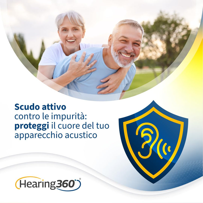 24 x Hearing Aid Protection Against Earwax, Moisture and Dust Protection with Resealable Hard Case 24 x Hearing Aid Filters