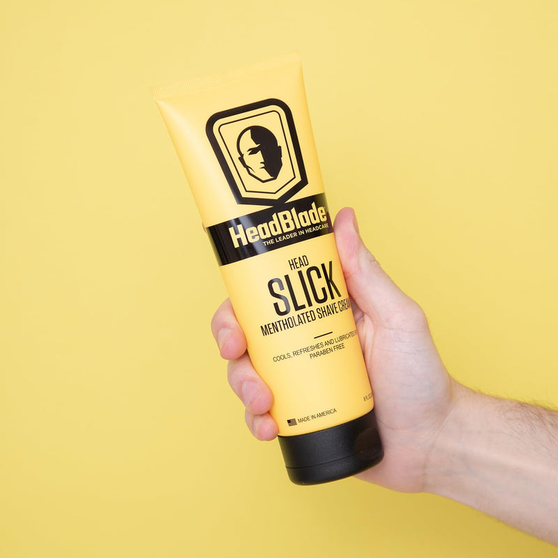 [Australia] - HeadBlade HeadSlick Shave Cream 8 oz for Smooth Headshaving for Bald Men, Helps with Irritation, Redness, & Razor Burn 8 Fl Oz (Pack of 1) 