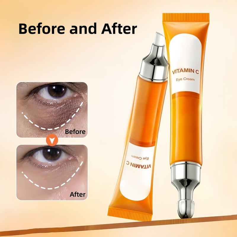 Vitamin C Repair Eye Cream for Dark Circles, Wrinkles, Fine Lines and Bags Under Eyes, Reduce Dullness, Moisturizing the Eye Area