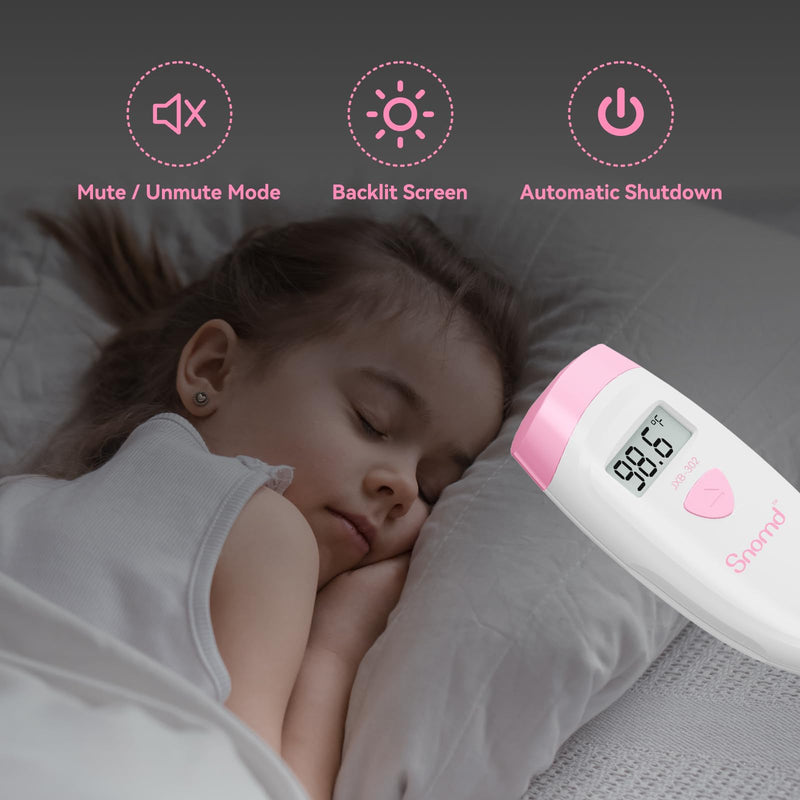 [Australia] - Non-Touch Forehead Thermometer, Digital Infrared Thermometer 2 in 1 for Adult and Kids Baby Thermometer with Fever Alarm JXB-302 