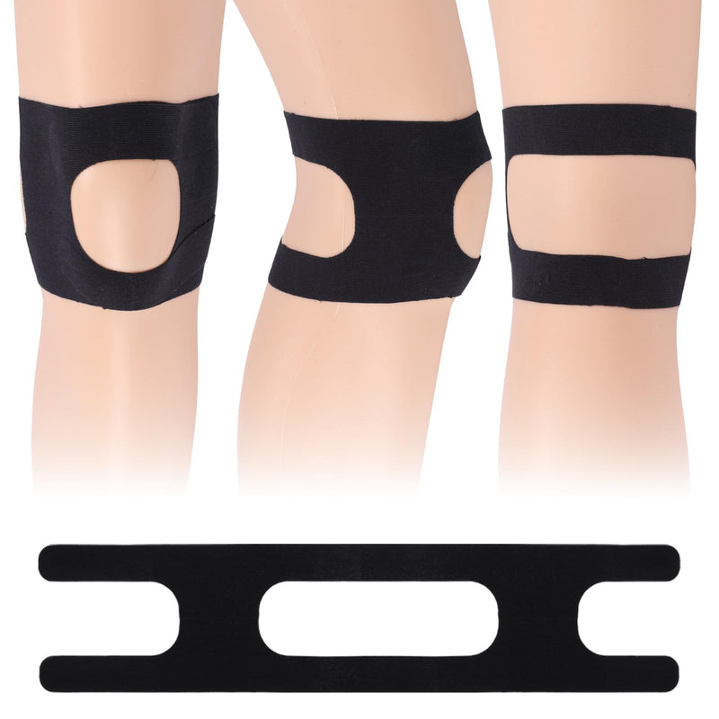 16pcs Patella Tendon Support Tape, Pre-Cut Kinesiology Tape Knee Strap Support Patch Stickers Protect Breathable Elastic Kinetic Muscle Strips Protector for Athletic Sports Running Basketball Tennis