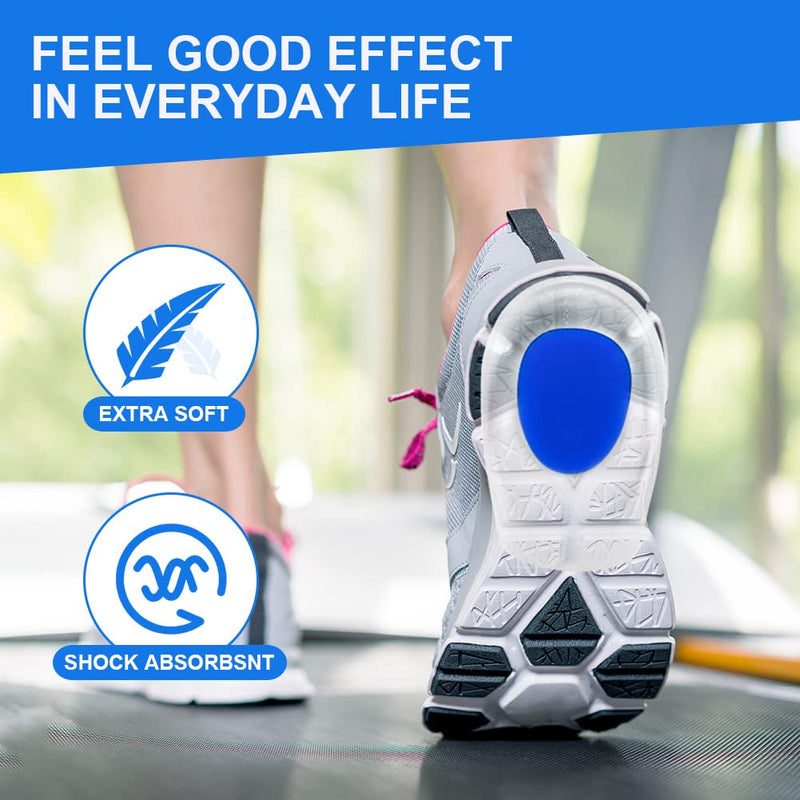 [Australia] - ACWOO heel spur insoles, 2 pairs of heel pads, heel protection for shoes, soft gel insoles, insoles, heel spurs for women and men, heel cushion orthopedic for the heel and Achilles tendon (S) 35-39 