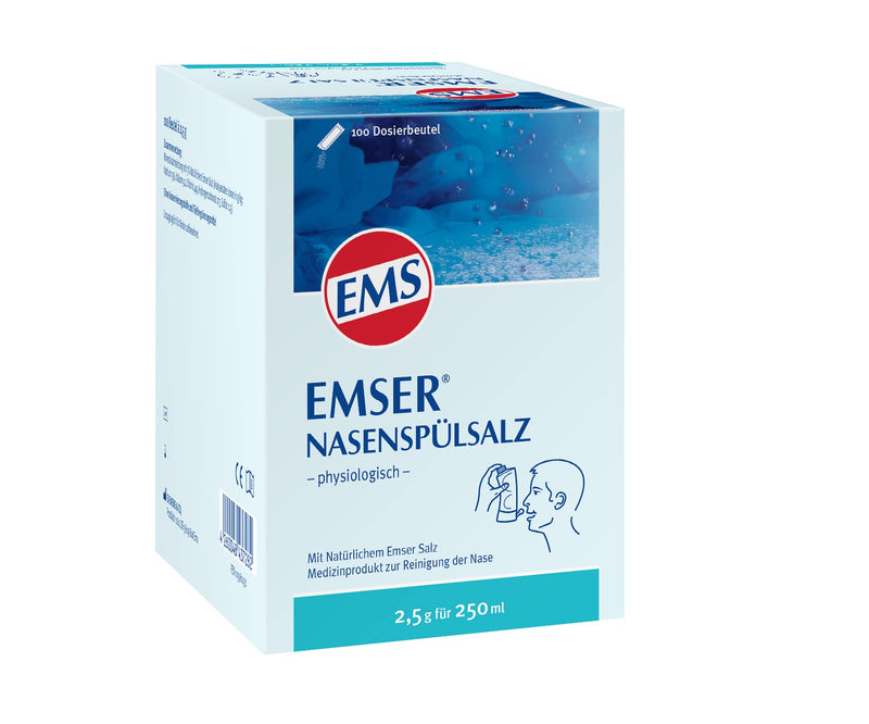 [Australia] - Emser nasal rinsing salt physiological for the prevention of colds, allergies and for nose care / 100 x 2.5 g bags. Nasal rinse salt pack of 100 