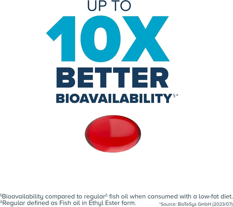 [Australia] - Qunol Advanced Omega 3 Krill and Fish Oil Complex, 10x Better Bioavailability, One Pill Dose, 250mg EPA & DHA, Supports Brain, Eye, Heart and Joint Health, 90 Count (Pack of 1) 60 Count (Pack of 1) 