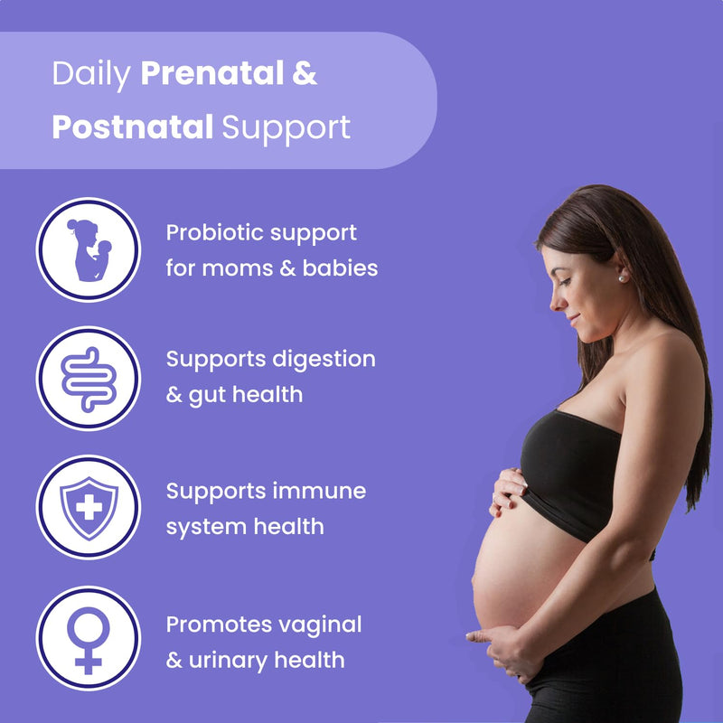 [Australia] - Prenatal Probiotics for Women | 30 Billion CFU, 17 Strains + Organic Prebiotics | Supports Digestion, Gut & Immune Health for Mom & Baby | Womens Probiotic for Pregnancy & Lactation | Vegan Capsules 