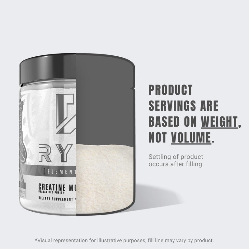[Australia] - RYSE Up Supplements Element Series Creatine Monohydrate | Increase Lean Muscle Mass | Improve Strength & Power | Reduce Fatigue | Perform Better | 60 Servings 