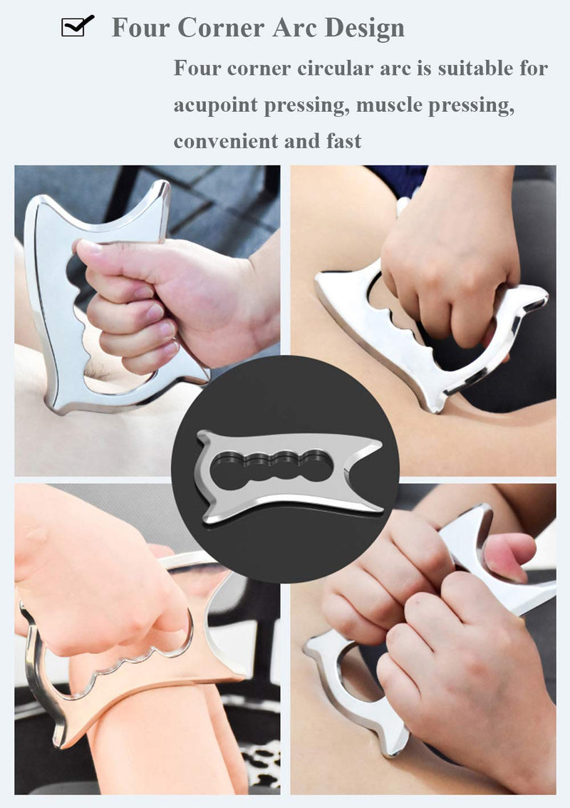 Guasha Scraping Massage Tool for Soft Tissue, Myofascial Release IASTM Tools for Back, Legs, Arms, Neck, Shoulder (D1)