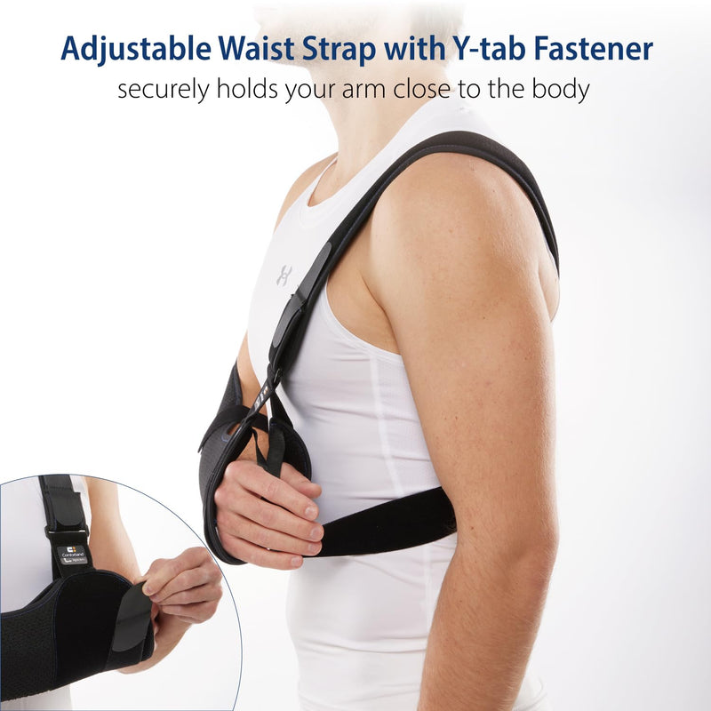 [Australia] - Duluxe Shoulder Immobilizer Arm Sling ‚Äì Medical Sling with Adjustable Shoulder and Waist Straps for Torn Rotator Cuff, Clavical, Elbow, Forearm Injury (Large) Large 
