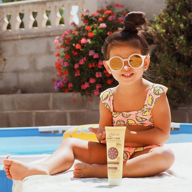 [Australia] - Elifexir Baby Care - Mineral Sunscreen | Children, babies | Sun protection UVA/UVB/IR-A SPF 50+ | 100% mineral filters | 99% natural ingredients | Waterproof | For face + body | 100ml 