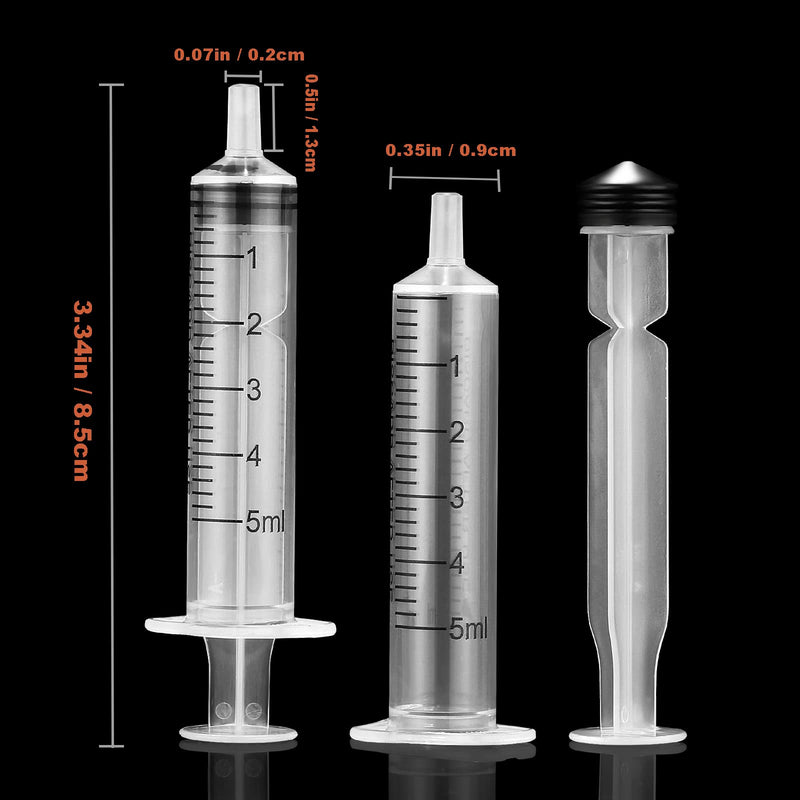[Australia] - 5ml Syringes with Caps (20 Pack) 