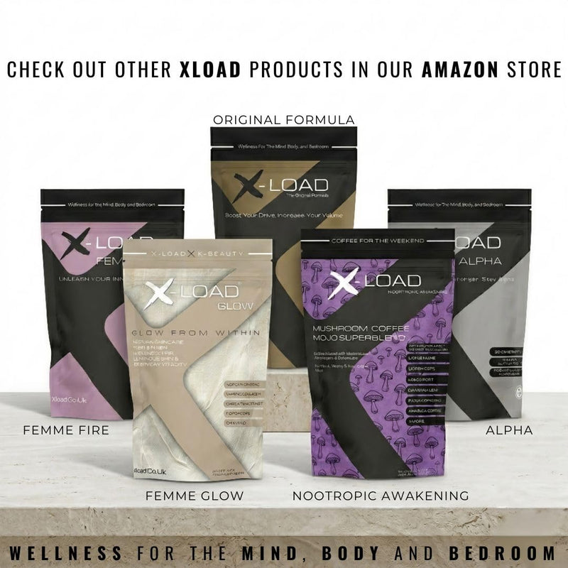 X-Load Femme Fire – Libido Booster for Women | Menopause & Perimenopause Support, Female Vitality, Energy & Hormonal Balance | Damiana, Ginseng & Muira Puama | Vegan Supplement