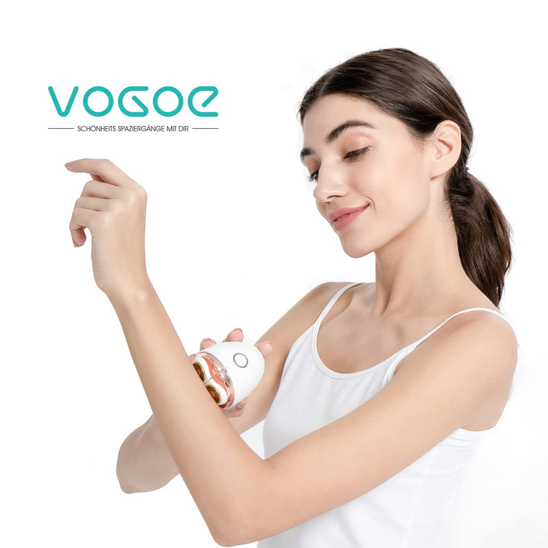 [Australia] - VOGOE Women's Electric Shaver Epilator for Women Face Legs Armpits Bikini Zone Wireless Wet and Dry Shaver Electric Shaver Waterproof ES300 