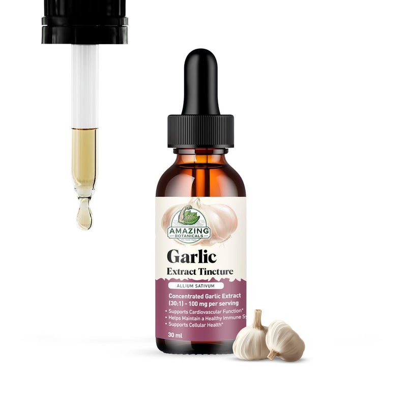 [Australia] - Garlic Tincture ‚Äì Allium Sativum Herbal Extract ‚Äì High Potency Liquid Supplement ‚Äì (1oz) 1 Fl Oz (Pack of 1) 