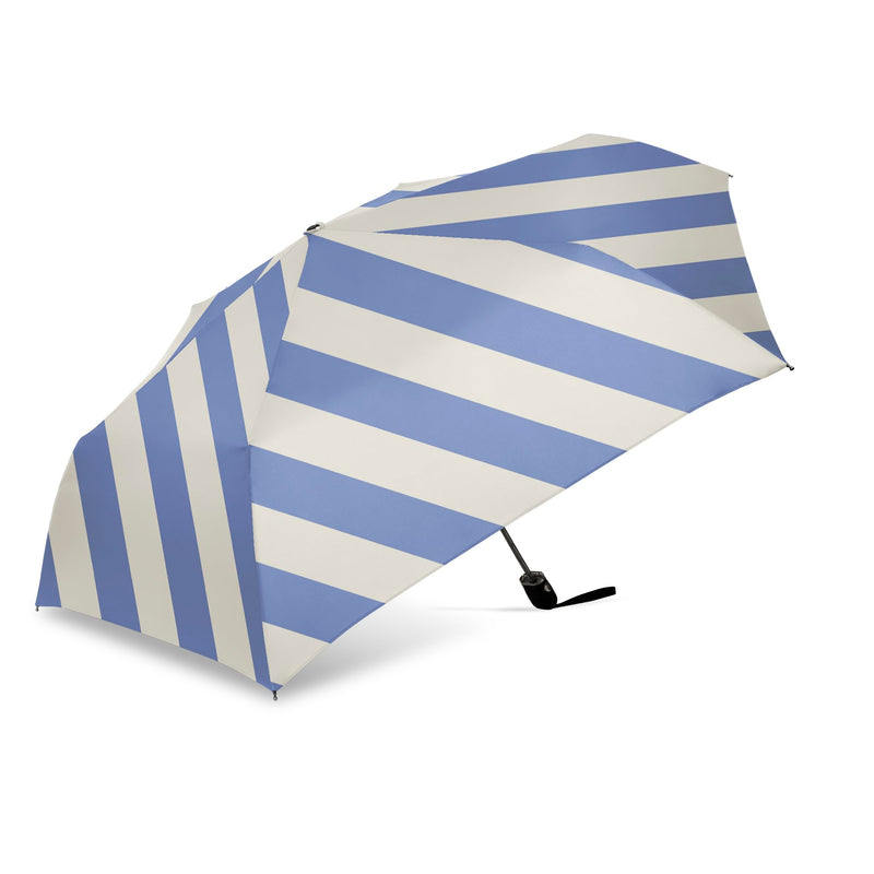 ShedRain Super-Slim Travel Compact Umbrella, Auto Open Close, UPF 50+ | 42" Arc, Folds to 10.5", Blocks 98% of UV Rays, Wind-Reflex Frame, Lightweight Design, Auto Open Close Striata Periwinkle