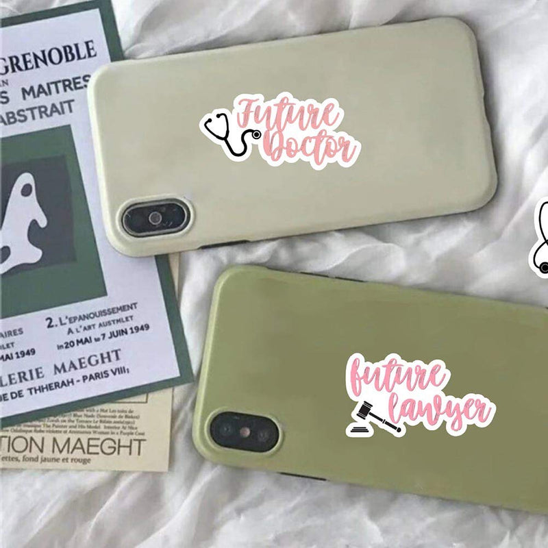 [Australia] - Medical Science Equipment Stickers| Doctor Nurse Stethoscope Waterproof Vinyl Stickers| Human Body Organ Anatomy Map Decals for Water Bottles Laptop Luggage Cup Computer Mobile Phone Skateboard Medical Science Equipment 