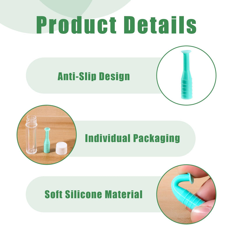 [Australia] - Pack of 4 soft contact lens removers, suction cup contact lenses with storage case, compatible with soft and hard lenses, ergonomic silicone insertion aids, hygienic, perfect for on the go 