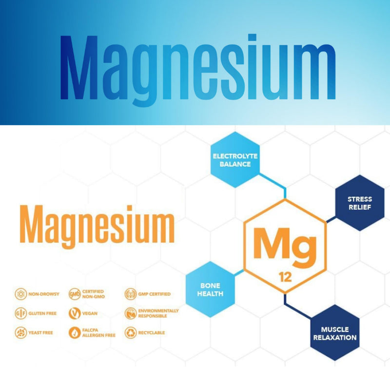 NaturesPlus Magnesium Powder Orange Flavour - 400mg Natural Magnesium Citrate Supplement, Easy to Mix - Energy and Relaxation for Mind and Body - Vegan, Gluten Free - 60 Servings