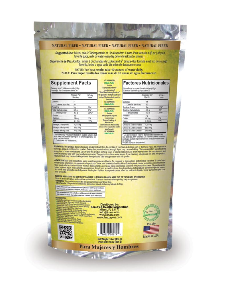[Australia] - Liz A. Linaza Plus with Pineapple, Moringa & Garcinia Cambogia -16oz 