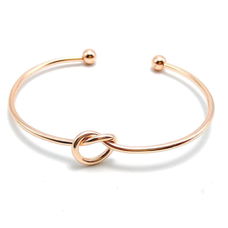 Pack of 2 Mother of the Bride & Groom Mirrors Set - Rose Gold Stainless Steel Compact Pocket Makeup Mirror with 2 Pcs Rose Gold Knot Bracelet and Gift Box Wedding Proposal Gift
