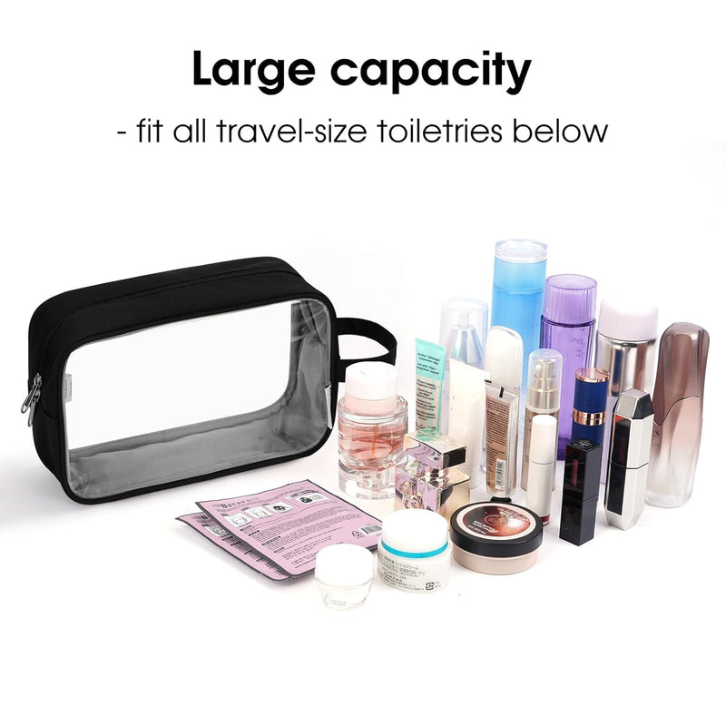Narwey Travel Duffel Bag with Wet Pocket + Clear Travel Toiletry Bag for Women and Men
