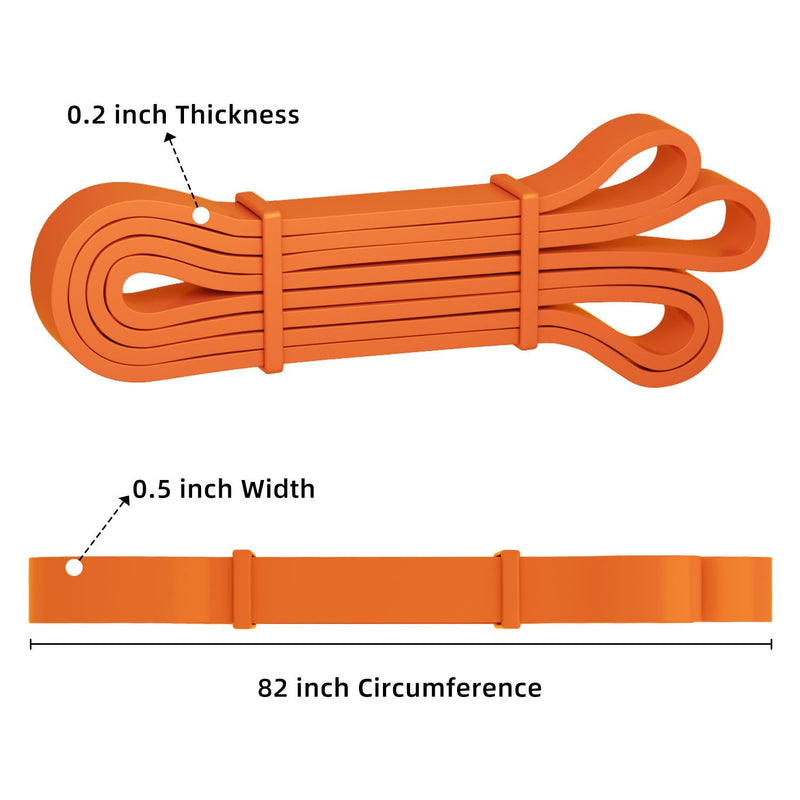 [Australia] - Resistance Bands, Pull Up Bands, Pull Up Assist Band Exercise Resistance Bands for Men & Women Working Out, Body Stretching, Physical Therapy, Muscle Training orange 