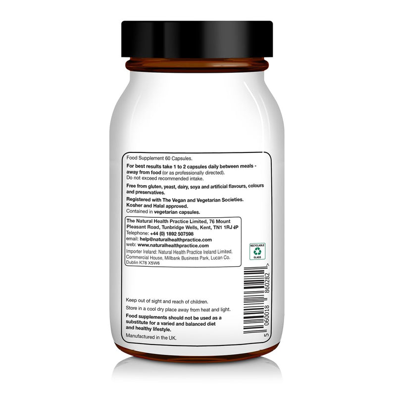 NHP Advanced Probiotic – High-Strength Gut Health & Immune Support Supplement | 22 Billion CFU with Lactobacillus & Bifidobacteria, Gamma Oryzanol & Prebiotics | Vegan, Gluten-Free, 60 Capsules