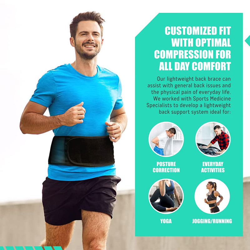[Australia] - Back Brace for Lower Back Pain, Back Support Belts with Adjustable Strap, Breathable Lumbar Support Belt with 3D Lumbar Pads, Slim Fit Lumbar Brace, XL-XXL X-Large/2X-Large (Pack of 1) 