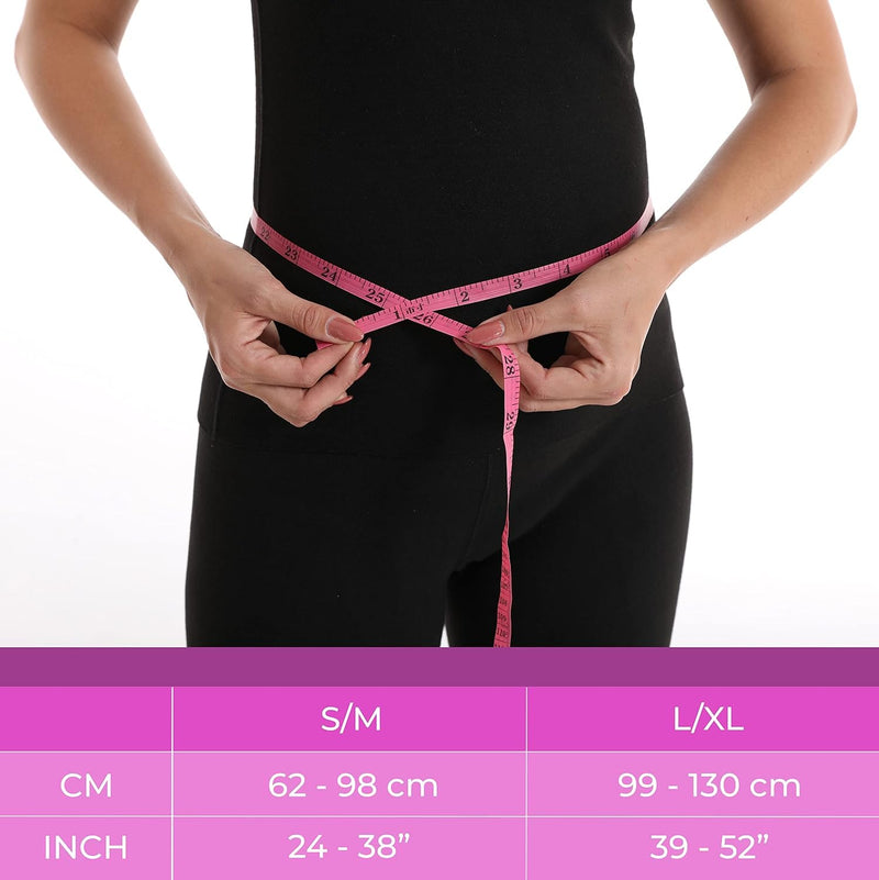 [Australia] - Umbilical hernia bandage. Umbilical hernia belt men / women - abdominal belt for hernia: navel, epigastric, ventral. Inguinal hernia belt - 2 compression pads. Hernia abdominal belt for women and men (S/M) S/M (62 to 98 cm navel area) 