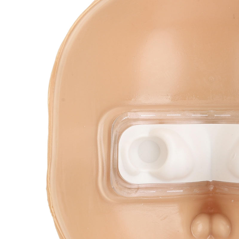 [Australia] - JTLB Makeup Practice Face with Plastic Stand 5D Silicone Full Face Makeup Practice BoardReusable Mannequin Tool for Beginner (Wheat Skin) 