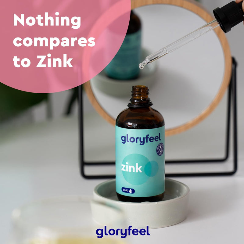 [Australia] - Zinc drops 100ml - Premium: Zinc sulfate (ionic zinc) - 3,400 drops without alcohol & vegan - Essential mineral for bones, cells and immune support* - Laboratory tested, without additives 