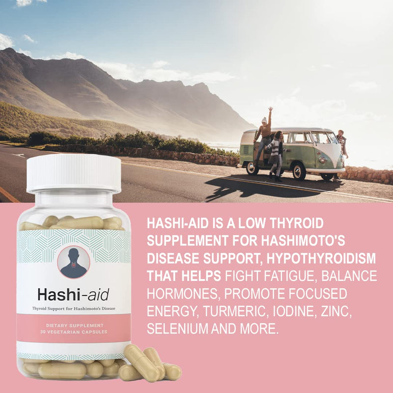 [Australia] - HashiAid - Low Thyroid supplement - Hashimoto's Disease support - Hypothyroidism - Fight Fatigue, Balance Hormones, Promote Focused Energy - Turmeric, Iodine, Zinc, Selenium and more 1 