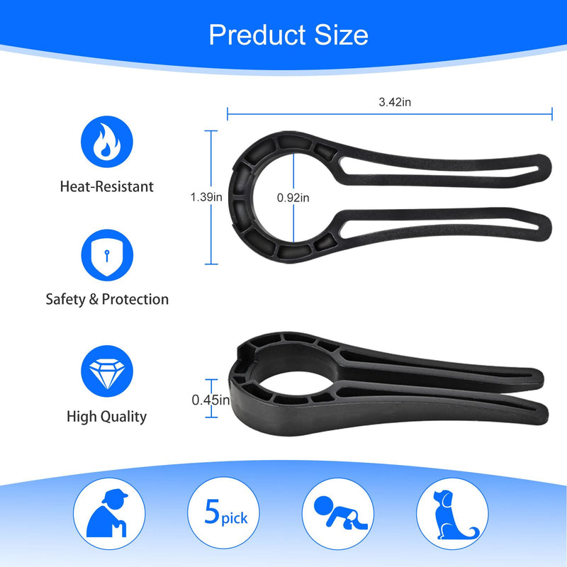 [Australia] - 5Pcs ÔªøFFyeiiy Gas Stove Knob Locks, Oven Knob Covers for Child, Dementia PatientsÔºåChild Proof Stove Knob Covers, Gas Oven Knobs Kids Safety Lock 