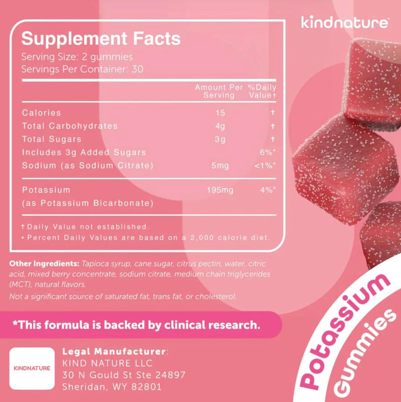 kindnature Myo-Inositol & High Potassium Supplement Bundle - Hormonal Health & Muscle Support Gummies