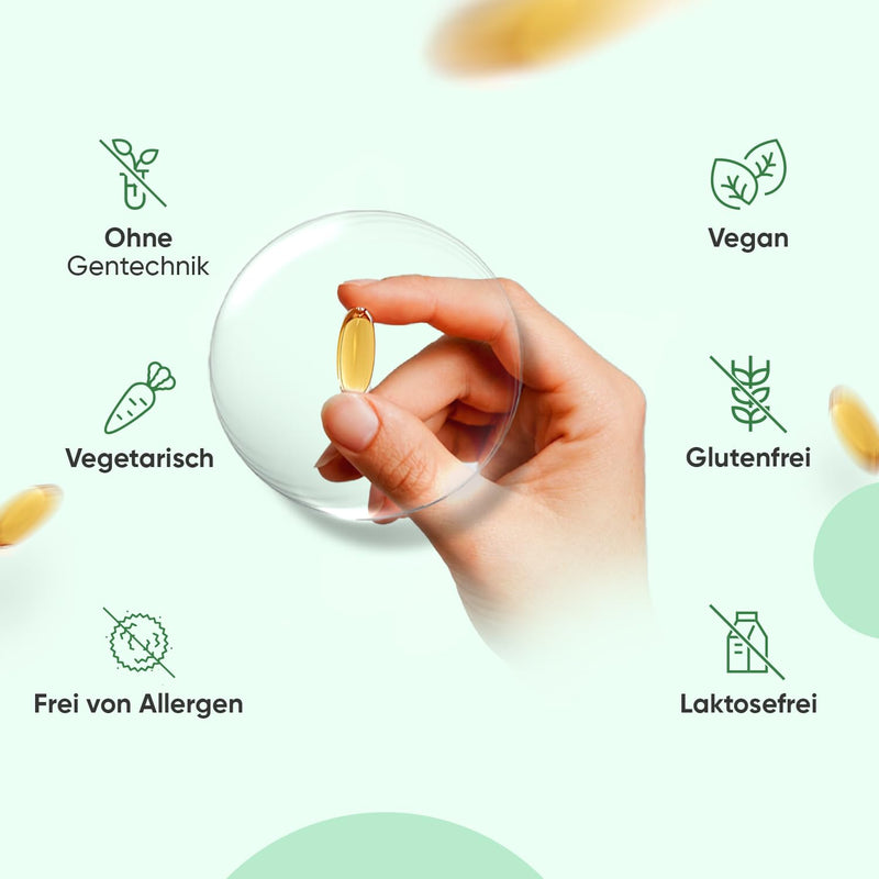 [Australia] - Vegan Omega 3 capsules - 2000mg algae oil provide 600mg DHA & 300mg EPA per day - 90 softgels - Heart, Brain, Vision & Blood Pressure (EFSA) - Free from magnesium stearate, gelatin & gluten - WeightWorld 