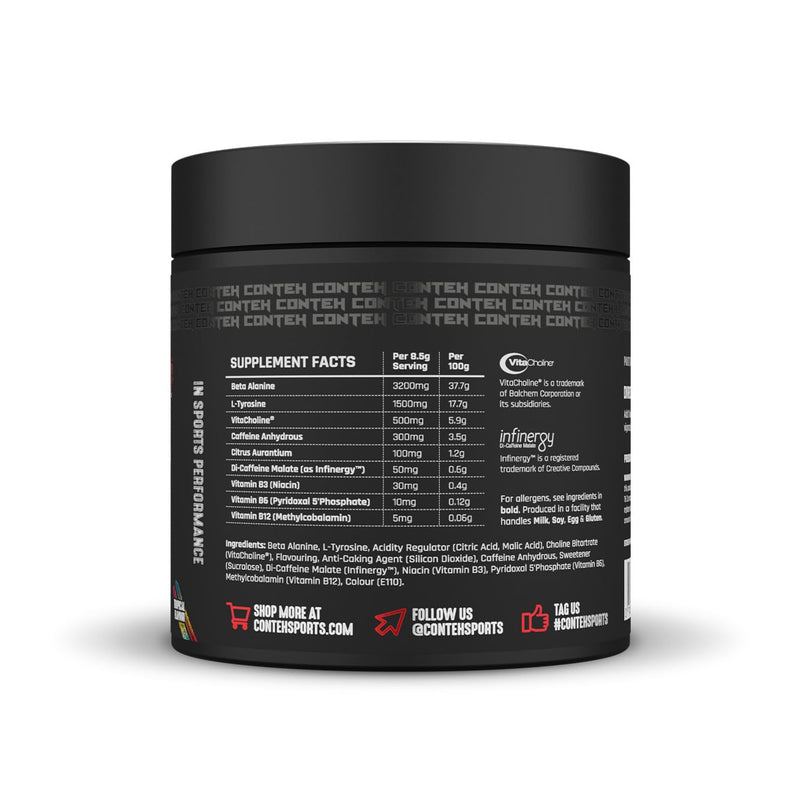Conteh Sports The Stim Pre-Workout - Daily Driver High-Stim Energy & Focus - Tropical - 30 Servings One Size