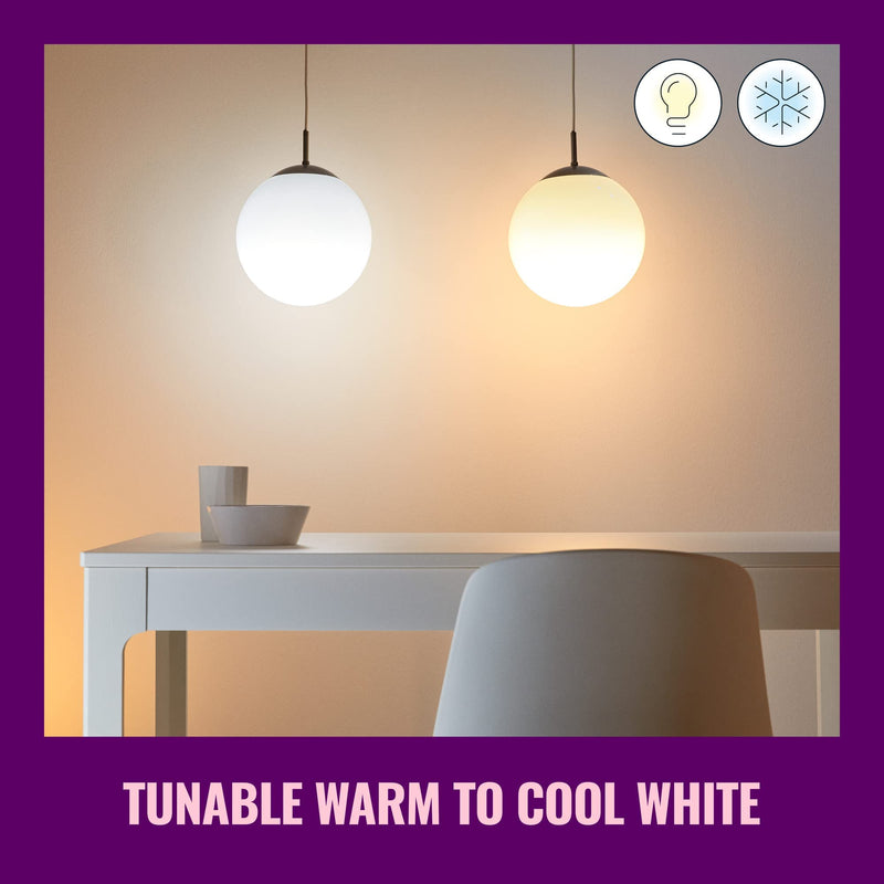 [Australia] - WiZ Connected 60W A19 LED Smart Light Bulbs - Connects to Your Wi-Fi - E26 Smart Bulb - Control with Voice or App + Activate with Motion - Matter Compatible - 2 Pack A19 Bulb 