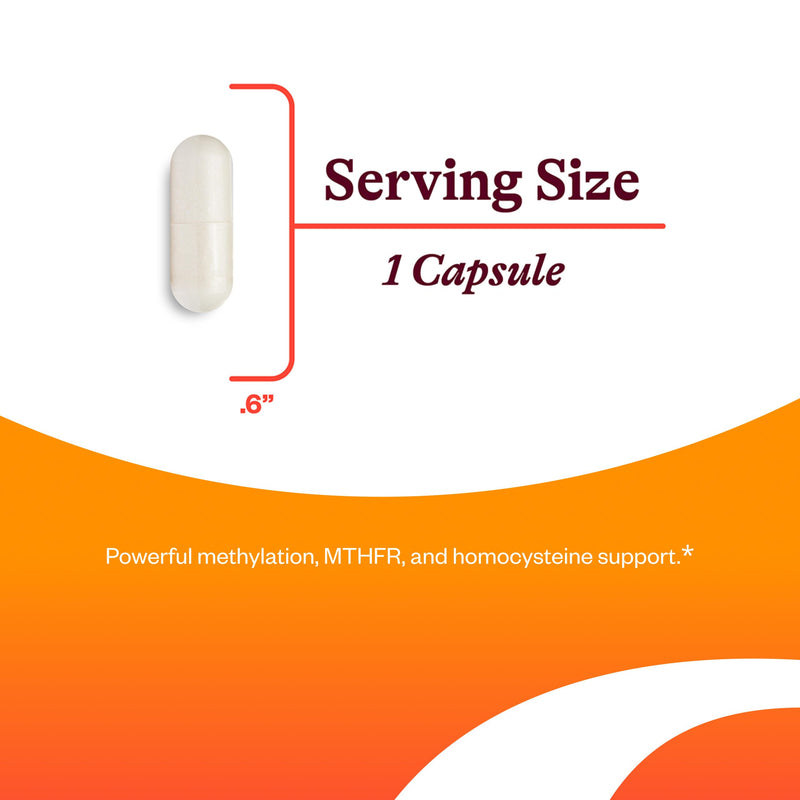 Seeking Health L-Methylfolate 1mg Supports Healthy MTHFR, Mood, and methylation- 60 Capsules