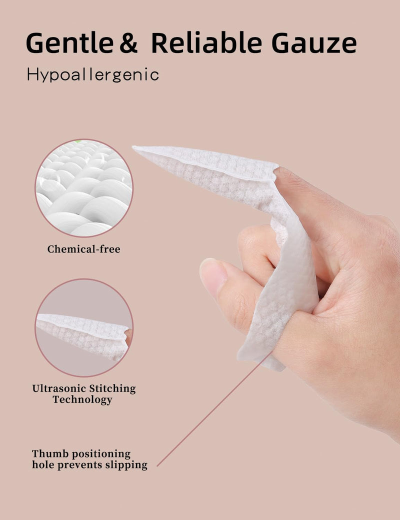 [Australia] - Baby Finger Toothbrush，Baby Tongue Cleaner Wipes for Infant Tooth and Gum Cleaning, 59Pcs Disposable Wipes Toothbrush for Newborn Oral Care 1 Count (Pack of 59) 