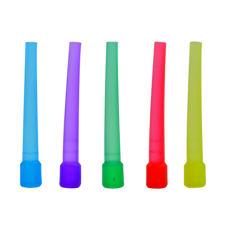 [Australia] - 100PCS Hookah Tips Disposable Hookah Mouth Tips BPA-Free Plastic Hookah Accessories Individual Wrapped Multi-Color Food Grade Mouth Tips (3.51inch) 100 Count (Pack of 1) 