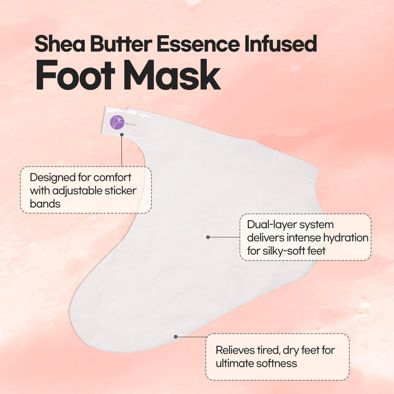 [Australia] - Epielle Moisturizing Hand & Foot Masks 12 Pairs, Soften Dry Hands & Cracked Heels with Sunflower Seed Oil & Avocado Oil, Korean Skin Care, Spa Self Care Gifts for Women, 6 Gloves & 6 Socks 