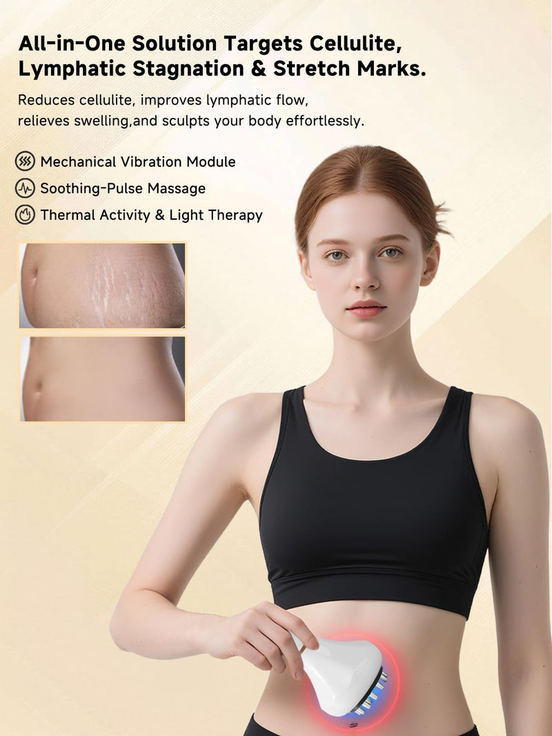 [Australia] - Body Sculpting Machine, Lymphatic Drainage Massager & Anti Cellulite Massage Tool, Helps Reduce Stretch Marks & Cellulite, Pain Relief Devices for Sciatica Nerve, Legs, Arms, Hip, Muscle & Lower Back 