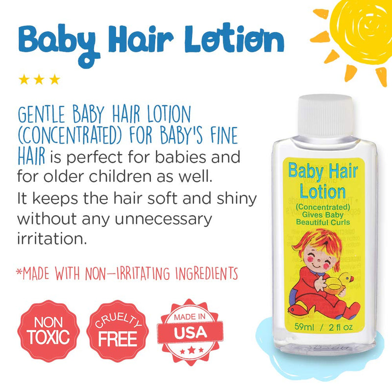 [Australia] - Clubman Gentle Baby Hair Lotion (Concentrated) for Baby's Fine Hair, 2 oz x 3 packs 