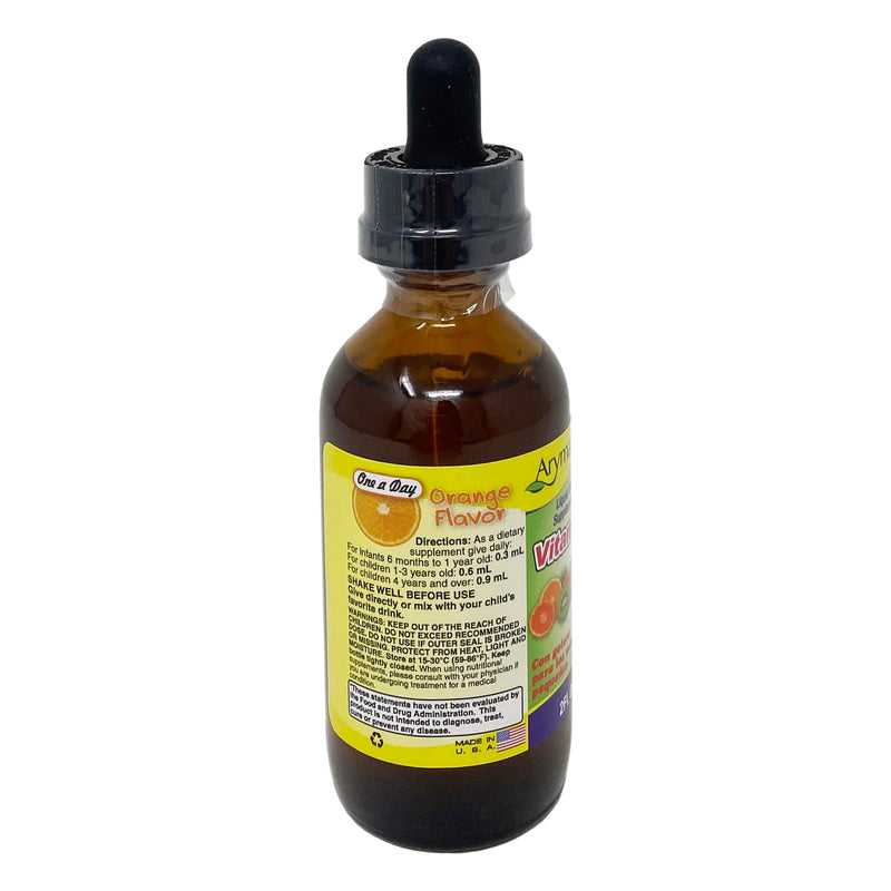 ARYMAR Vitamin C Drops for Children, Immune Support, Antioxidant, Orange Flavor (2 Fl Oz/Pack of 2) 2 Fl Oz (Pack of 2)