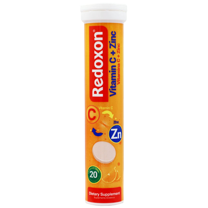 [Australia] - Redoxon Vitamin C + Zinc, Effervescent Tablets of Vitamin C and Zinc, Helps Support Your Immune System, Orange Flavor, 20 Effervescent Tablets, 2.82 Oz, Box 20 Count (Pack of 1) 