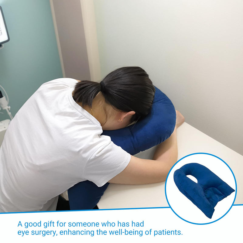 [Australia] - Face Down Pillow for Eye Vitrectomy - Ergonomic Stomach Sleeper Prone Headrest After Eye Procedures, Adjustable Height, 1 Pcs 