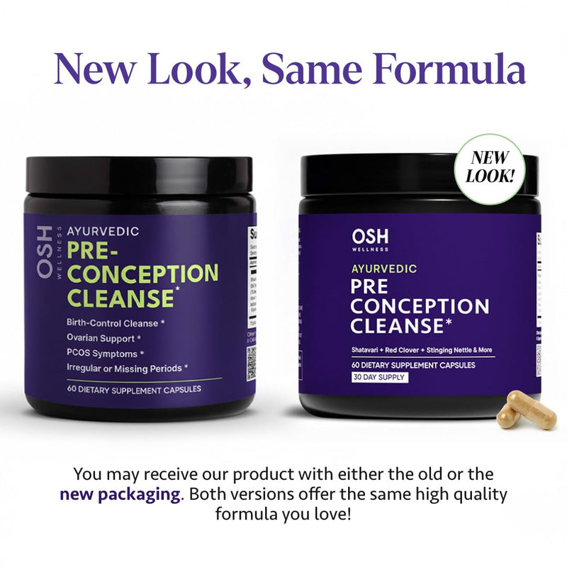 [Australia] - Ayurvedic Preconception Cleanse | Ovarian & Uterus Cleanse for Hormonal Balance | Birth Control Cleanse | PCOS Supplements | Cycle Regularity | with Stinging Nettle, Red Clover | 30 Day Supply Pre Conception Cleanse 120 Count (Pack of 1) 