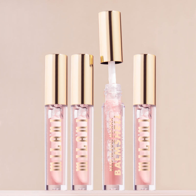 Milani Keep It Full Maxxx Balmshell Lip Plumper Hydrating Gloss - Original | Moisture-Rich Lip Plumper With Pout-Maximizing Heat And A Soft-Shine Finish. Made With A Blend Of Vitamin E-Rich Oils. 0.15 Fl Oz (Pack of 1)