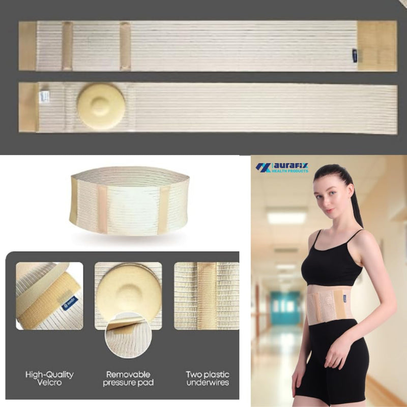 Hernia Belts for Men & Women offering reliable support, Abdominal Binder Men for recovery, Hernia Belt for Women with a secure fit, Belly Belt for comfort and Hernia Support for Men (L) Beige L